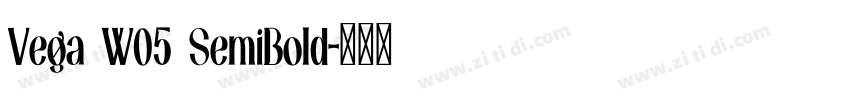 Vega W05 SemiBold字体转换